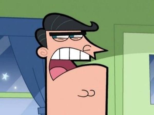 A man furiously yelling dinkelberg. A meme from the Fairly OddParents tv series.